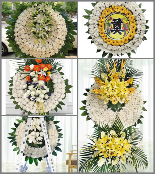 山西晋中灵石县夏门镇安家庄村花圈速递
